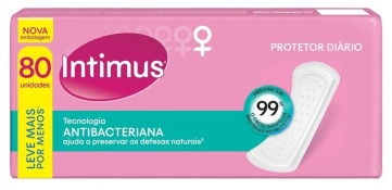 PROT.DIARIO INTIMUS C/80 S/A S/P ANTIBACTERIANA