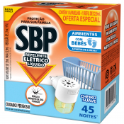 SBP APARELHO ELETRICO + REPELENTE LIQ. 45 NOITES CHEIRO SUAVE