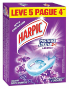 HARPIC PASTILHA ADESIVA 2 EM 1 LAVANDA LEVE 5 PAGUE 4