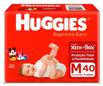 FRALDA HUGGIES S.CARE MEGA M 40F