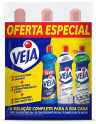 VEJA PACK OFERTA ESPECIAL - 1 MULTIUSO + 1 DESENGORDURANTE + X-14 TIRA LIMO 2 EM 1