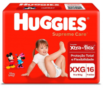 FRALDA HUGGIES MAXIMA PROTECAO XXG 16FR JBO