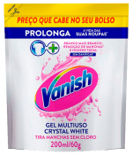 VANISH LIQUIDO WHITE TIRA MANCHAS REFIL ECON. 200ML