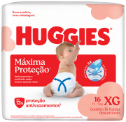 HUGGIES FRALDA MAXIMA PROTECAO XG JUMBO 16FR