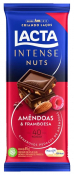 LACTA INTENSE 40% CACAU AMENDOAS E FRAMBOESA 85G