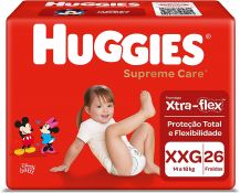 FRALDA HUGGIES MAXIMA PROTECAO MEGA XXG 26F