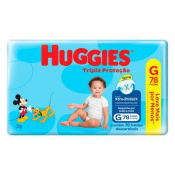 FRALDA HUGGIES T.PROT G 78F HIPER