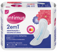 ABS INTIMUS C/8 NOTURNO 2EM1 SUAVE C/ABAS