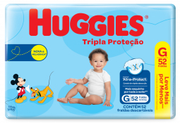 FRALDA HUGGIES T.PROT G 52F MEGA+