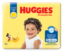 FRALDA HUGGIES PROT.DIA G 28F JBO