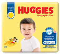 FRALDA HUGGIES PROT.DIA XG 24F JBO