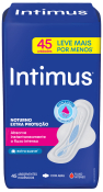 ABSORVENTE INTIMUS C/45 NOTURNO COB. SUAVE C/ABAS