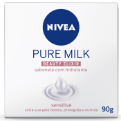 NIVEA SABON 90G PURE MILK SENSITIVE