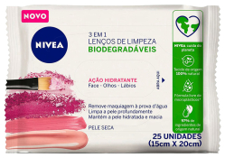 NIVEA LENCOS DE LIMPEZA 3 EM 1 ACAO HIDRATANTE