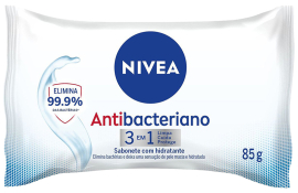 NIVEA SABON 85G ANTIBACTERIANO 3 EM 1