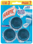 HARPIC BLOCO HIGIENICO CAIXA ACOPLADA MARINE LEVE 3 PAGUE 2