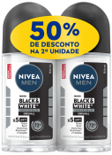 NIVEA MEN DESODORANTE 50ML ROLL-ON DUOPACK BLACK & WHITE