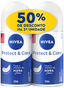 NIVEA DESODORANTE 50ML ROLL-ON DUOPACK PROTECT & CARE