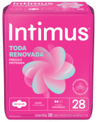 ABSORVENTE INTIMUS TODA RENOVADA SUAVE C/ABAS 28 UNID.
