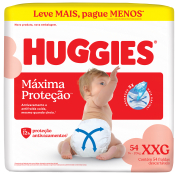 HUGGIES FRALDA MAXIMA PROTECAO XXG HIPERZINHA 54F