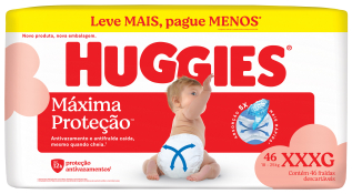 FRALDA HUGGIES MAX.PROT. XXXG 46F HIPERZINHA