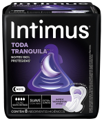 ABS INTIMUS C/8 NOITE TODA TRANQUILA SUAVE C/ABAS