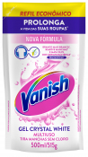 VANISH CRYSTAL WHITE LIQUIDO EMBALAGEM ECONOMICA POUCH 500ML