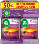 BOM AR FRESHMATIC CAMPOS DE LAVANDA REFIL 250ML 50% DESC. 2 REFIL