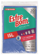 ESFREBOM SACO PARA LIXO AZUL 15L ALMOF. 20UNID