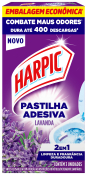 HARPIC PASTILHA ADESIVA LAVANDA EMBALAGEM ECONOMICA 3UN