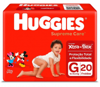 FRALDA HUGGIES MAXIMA PROTECAO G20FR