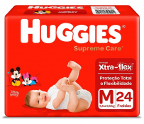 FRALDA HUGGIES MAXIMA PROTECAO M 24FR
