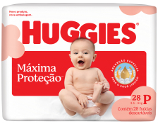 HUGGIES FRALDA MAXIMA PROTECAO P JUMBO 28F