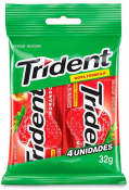 TRIDENT BAG BASE MORANGO C/4UN (78958004805012)