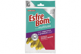 ESFREBOM LUVA MULTIUSO LATEX AMARELA G