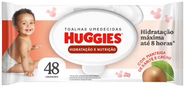 TOALHA UMED.HUGGIES HIDRATACAO E NUTR.48UNID