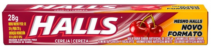 HALLS SIN CEREJA (NOVO) 28G