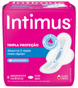 ABS INTIMUS C/8 TRIPLA PROT SUAVE C/ABAS