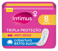 ABS INTIMUS C/8 TRIPLA PROT SUAVE S/ABAS
