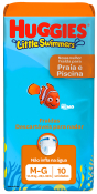 FRALDA HUGGIES LITTLE SWIMMERS PRAIA E PISCINA M/G 10 UNID.